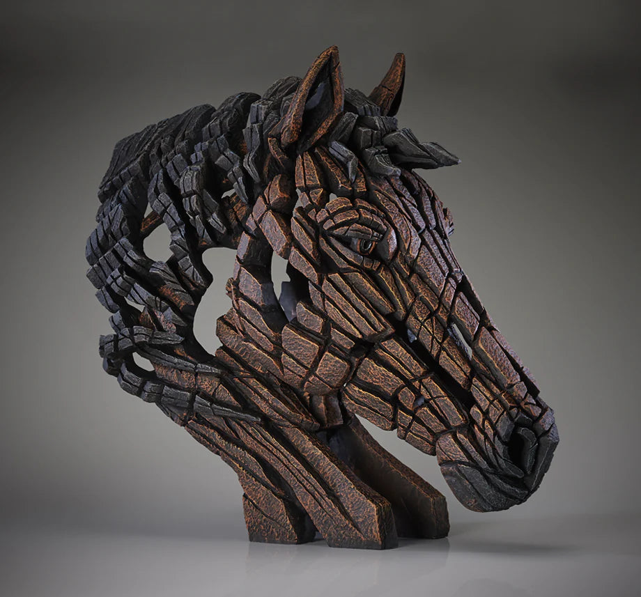 Edge Sculpture Bay Horse Bust by Matt Buckley
