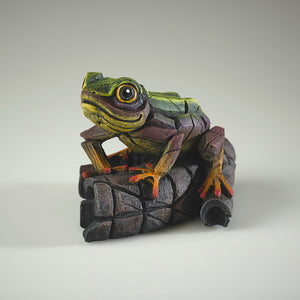 Edge Sculpture Rainbow Green Frog by Matt Buckley