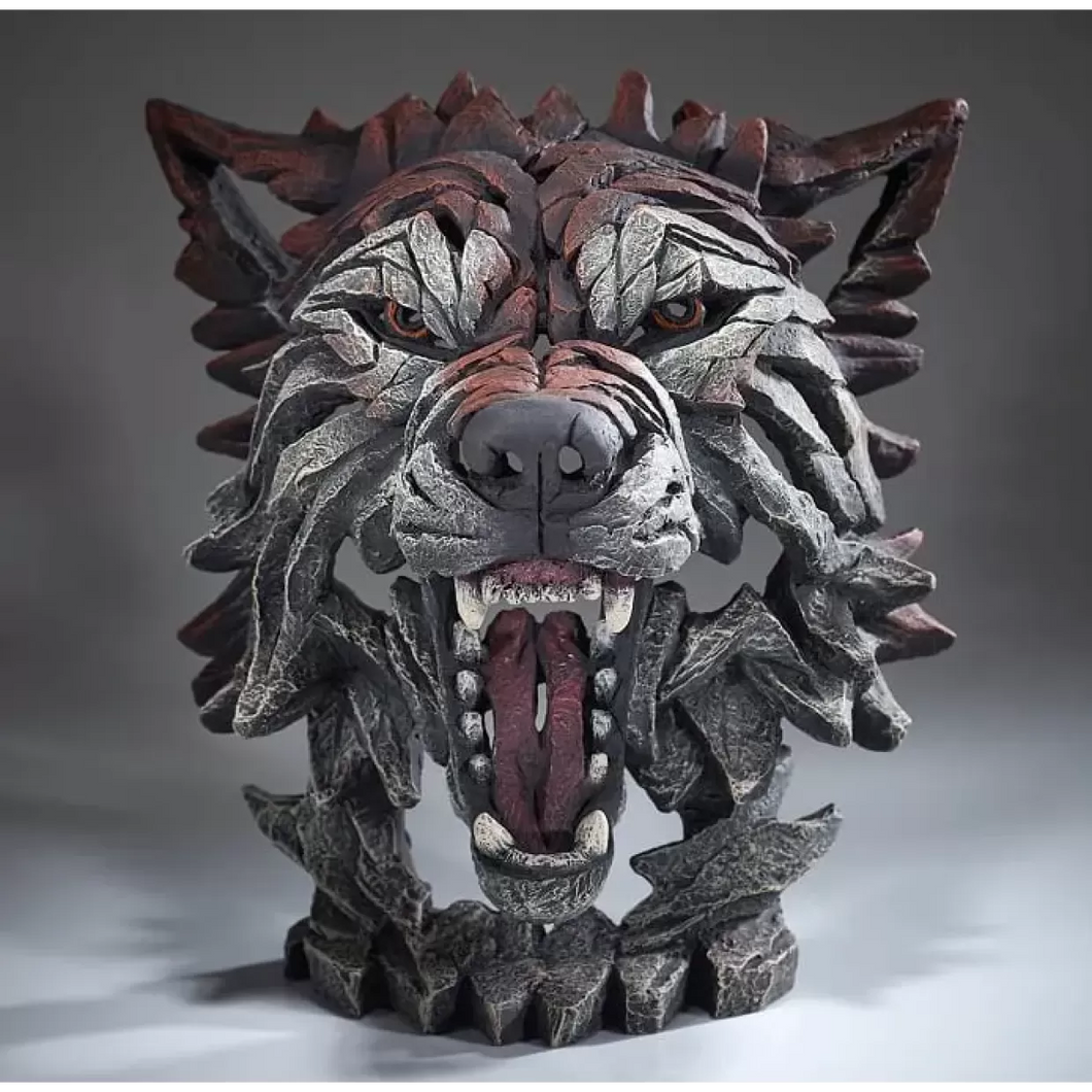 Edge Sculpture Timber Wolf Bust by Matt Buckley