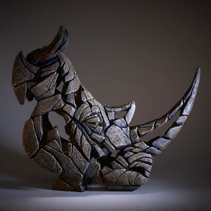 Edge Sculpture Rhino Bust by Matt Buckley