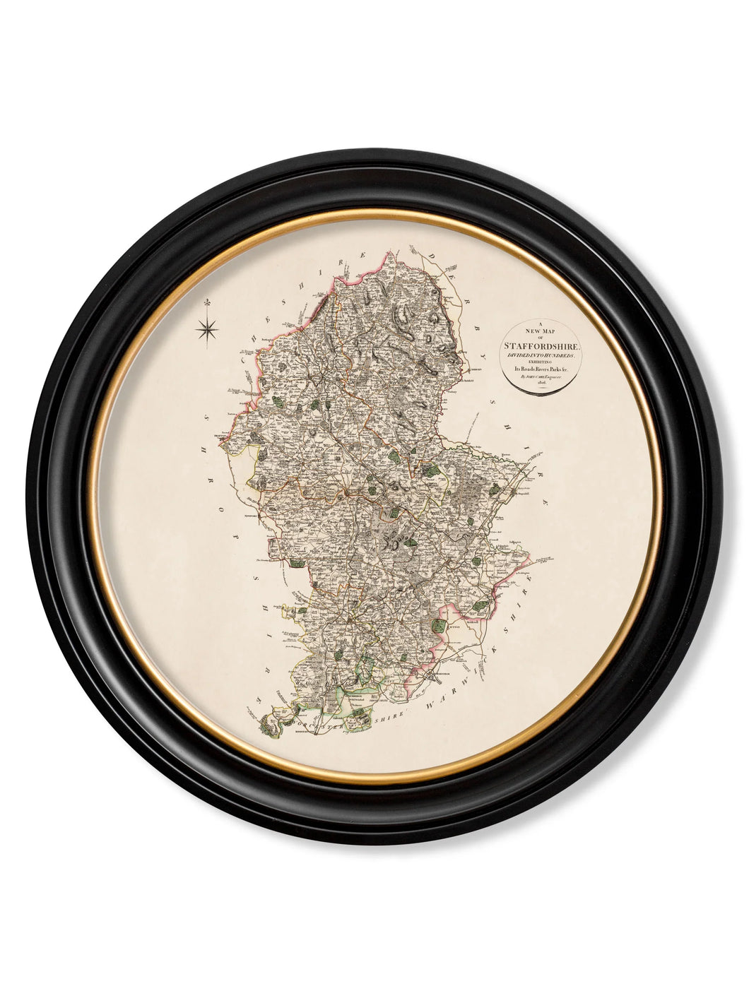 Staffordshire County Map