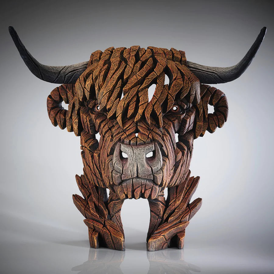 Edge Sculpture Highland Cow by Matt Buckley