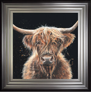 Rusty Highland Cow Framed Print
