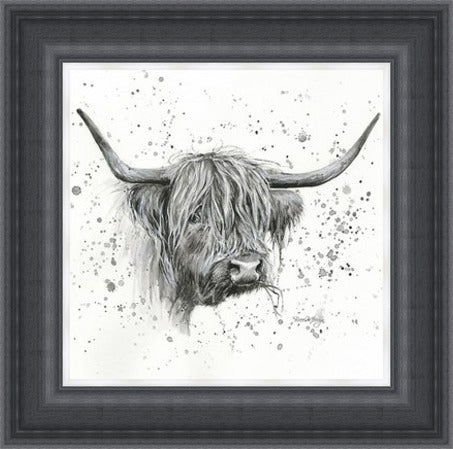 Donal Highland Cow Framed Print