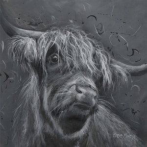 Dougal Highland Cow Framed Print