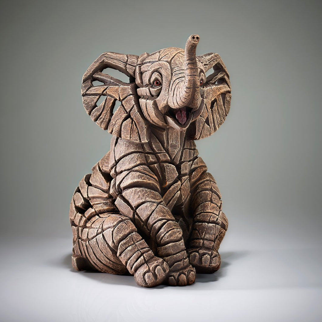 Edge Sculpture Elephant Calf by Matt Buckley