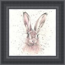 Load image into Gallery viewer, Halo Hare Framed Print
