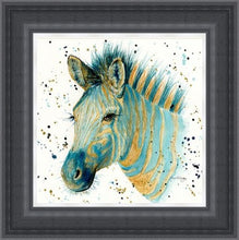 Load image into Gallery viewer, Zandra Zebra Framed Print
